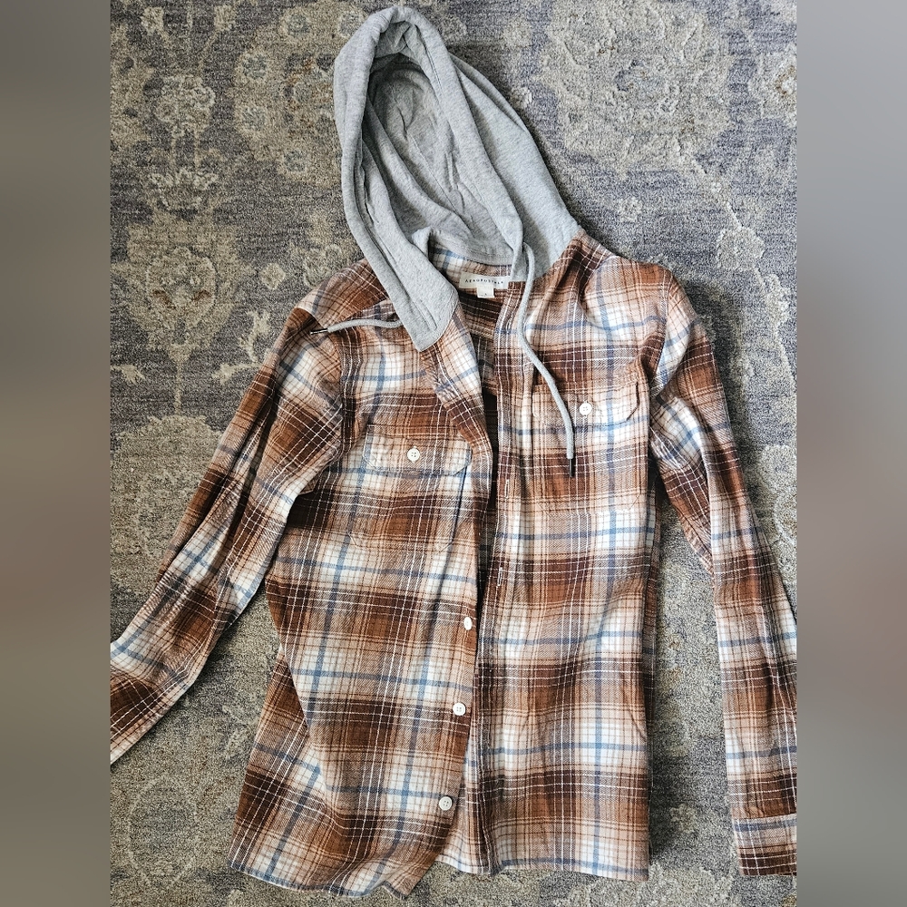 Aeropostale plaid hoodie
